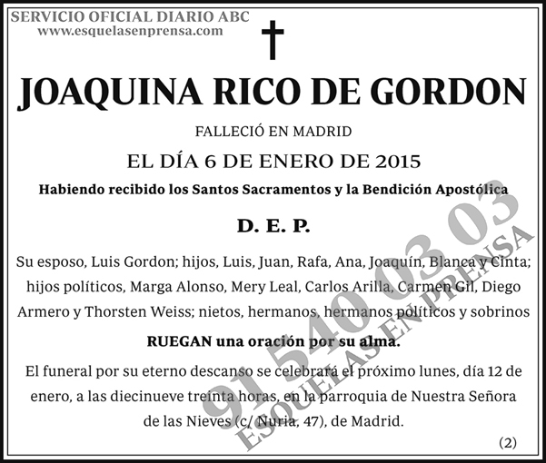 Joaquina Rico de Gordon